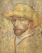 Self-Portrait with Straw Hat (nn04) Vincent Van Gogh